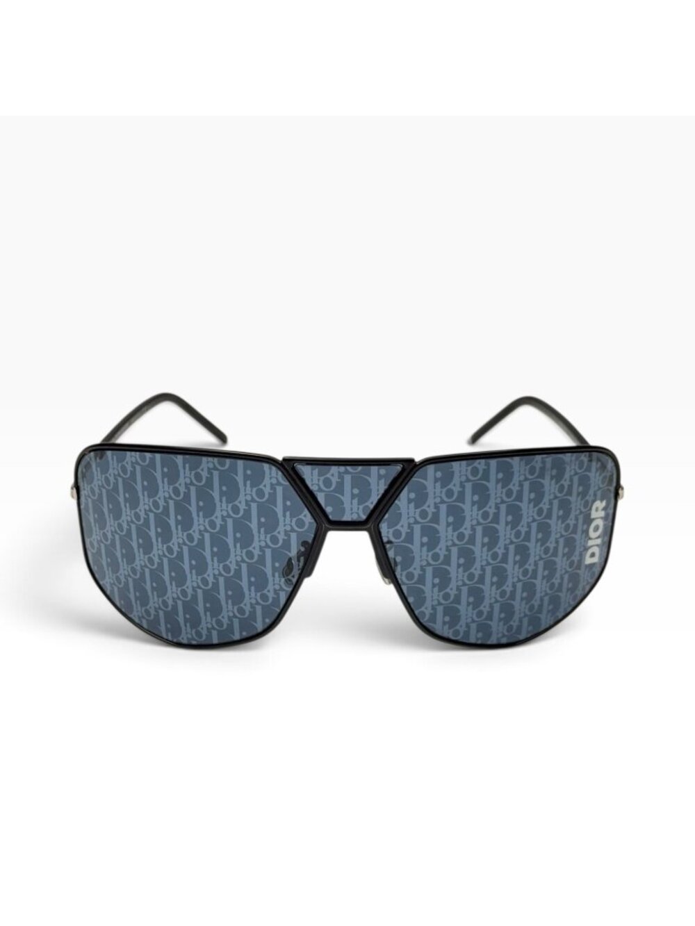 CHRISTIAN DIOR Homme Ultra Black Monogram Shield Sunglasses